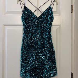 Lovely Day Sequin Mini Dress (Never Worn/Size Large)